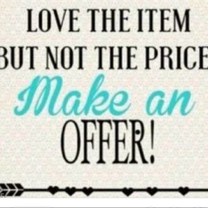 Like an item? Make an offer :)